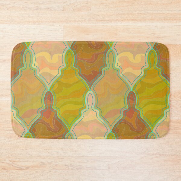 Item preview, Ochre and turquoise ornament designed and sold by Osting.