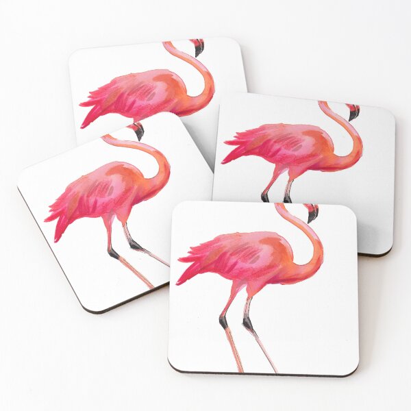 Artikelvorschau, Flamingovogel. Aquarellkunst entworfen und verkauft von AlexBlackSea.