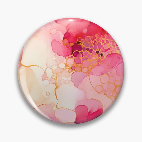 Item preview, Alcohol Ink Painted Pink Print designed and sold by PaperieJennifer.