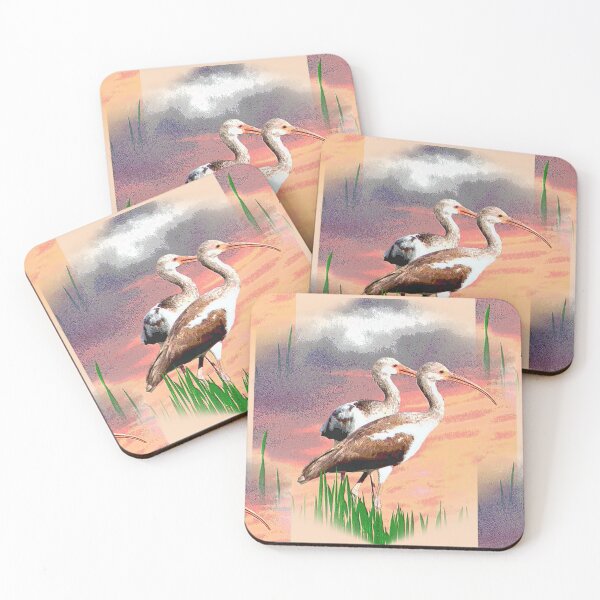 Item preview, Brown Ibis Birds at Sunrise in Florida designed and sold by kristalcurt.
