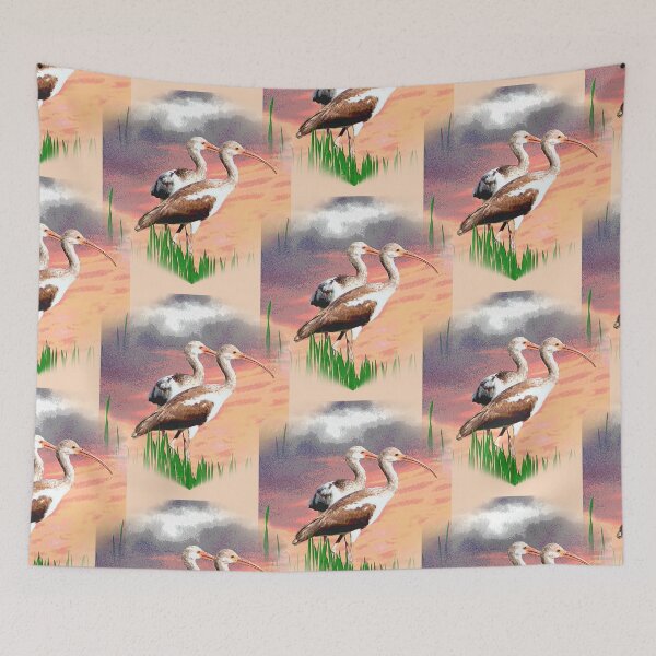 Item preview, Brown Ibis Birds at Sunrise in Florida designed and sold by kristalcurt.