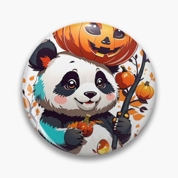 Item preview, Pumpkin Panda Parade: A Kawaii Halloween Delight designed and sold by irosh madushan.