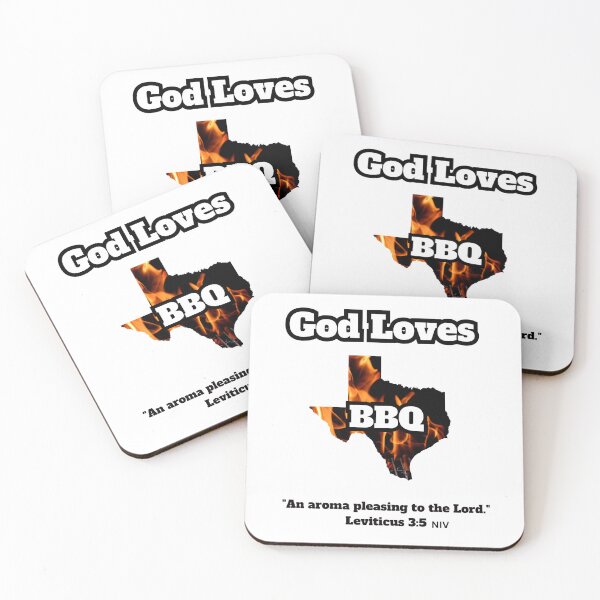 Item preview, God Loves Texas BBQ: "An aroma pleasing to the Lord"  designed and sold by MamaCarmody.
