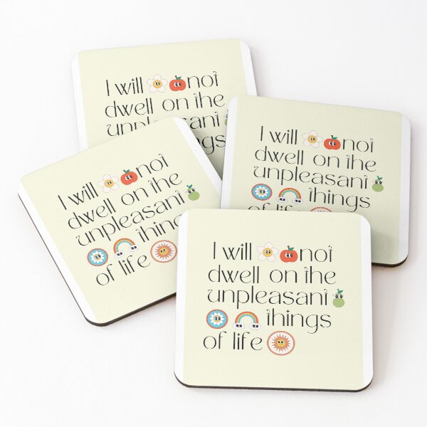 Item preview, I will not dwell on the unpleasant things of life  designed and sold by daysofjoy.
