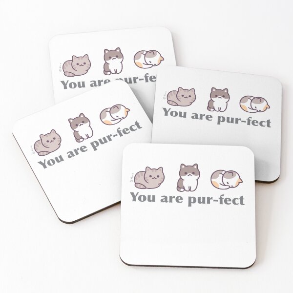 Item preview, You are purr-fect kawaii cat sticker T-shirt  designed and sold by Hiibo-o.