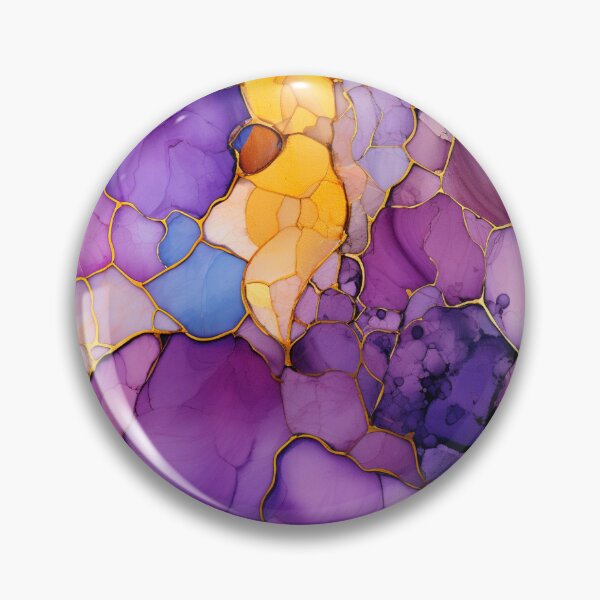 Item preview, Alcohol Ink Painted Purple Print designed and sold by PaperieJennifer.
