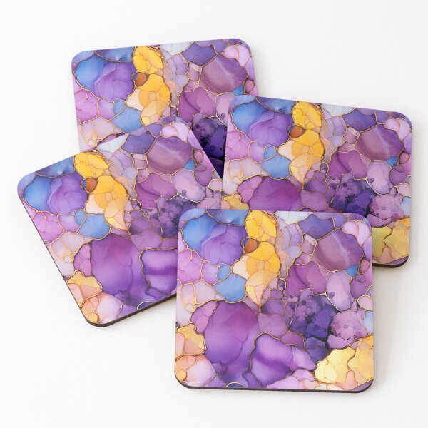 Item preview, Alcohol Ink Painted Purple Print designed and sold by PaperieJennifer.