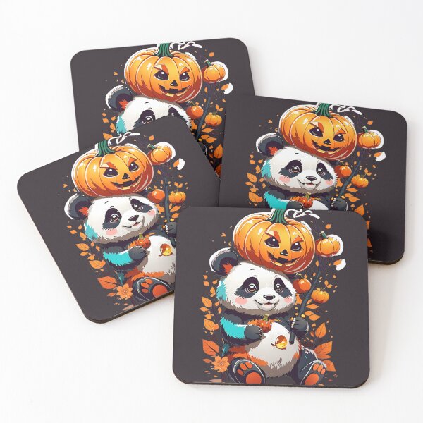Item preview, Pumpkin Panda Parade: A Kawaii Halloween Delight designed and sold by irosh madushan.