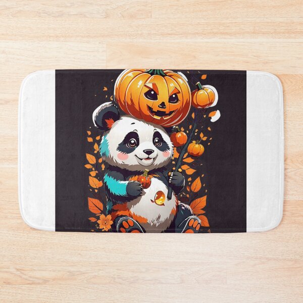 Item preview, Pumpkin Panda Parade: A Kawaii Halloween Delight designed and sold by irosh madushan.