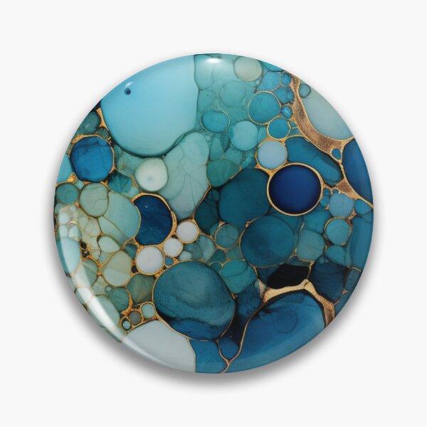 Item preview, Alcohol Ink Painted Blue Print designed and sold by PaperieJennifer.