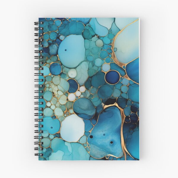 Item preview, Alcohol Ink Painted Blue Print designed and sold by PaperieJennifer.
