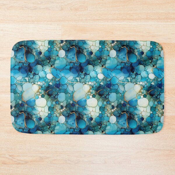 Item preview, Alcohol Ink Painted Blue Print designed and sold by PaperieJennifer.
