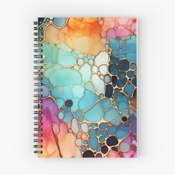 Item preview, Alcohol Ink Painted Colorful Print designed and sold by PaperieJennifer.