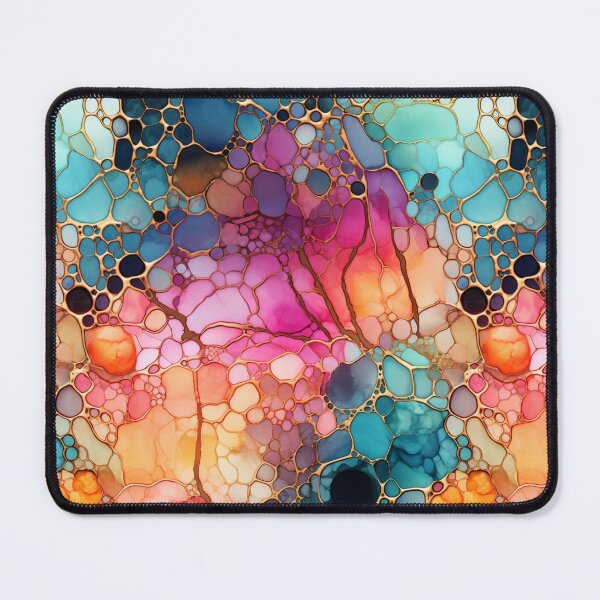 Item preview, Alcohol Ink Painted Colorful Print designed and sold by PaperieJennifer.