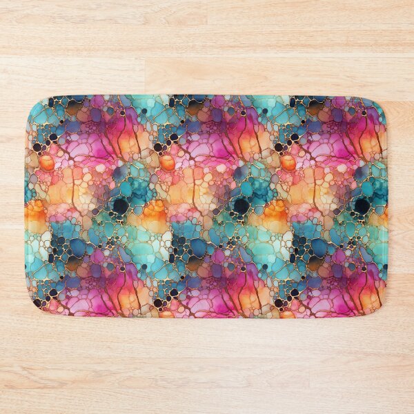 Item preview, Alcohol Ink Painted Colorful Print designed and sold by PaperieJennifer.