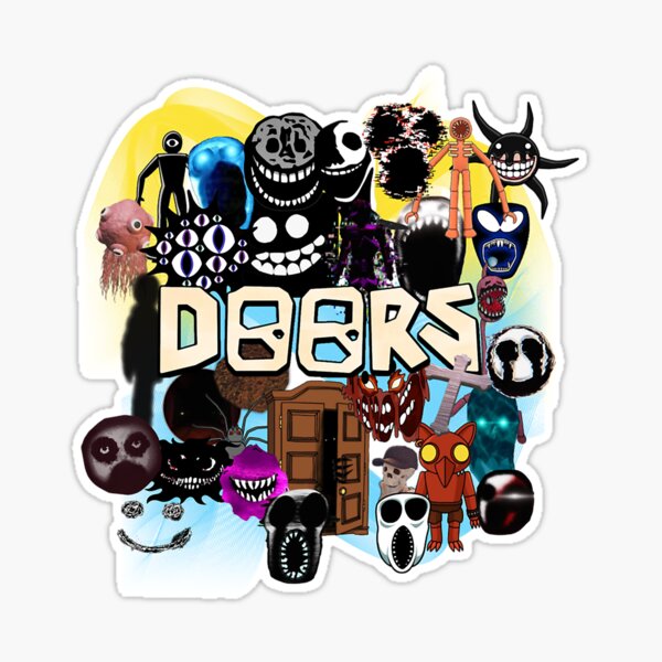 Seek and Figure Drawing roblox door Art Print for Sale by jinxarcan