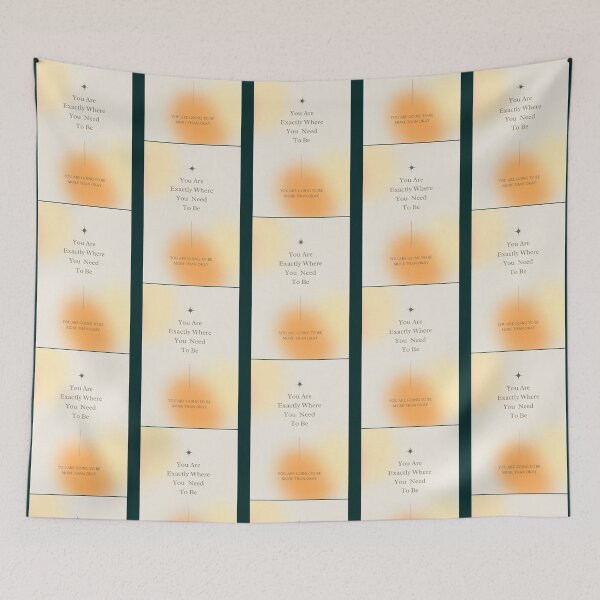 Item preview, You Are Exactly Where You Need To BeTypography  designed and sold by ZenaEden.