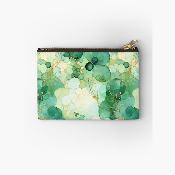 Item preview, Alcohol Ink Painted Green Print designed and sold by PaperieJennifer.