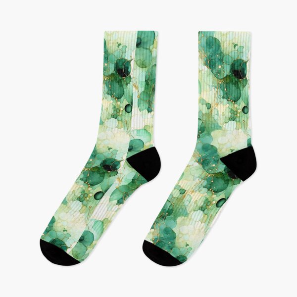 Item preview, Alcohol Ink Painted Green Print designed and sold by PaperieJennifer.