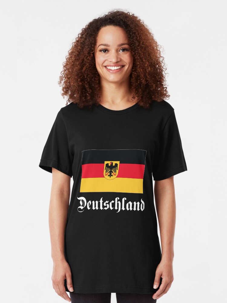 Alternate view of Deutschland - dark tees Slim Fit T-Shirt