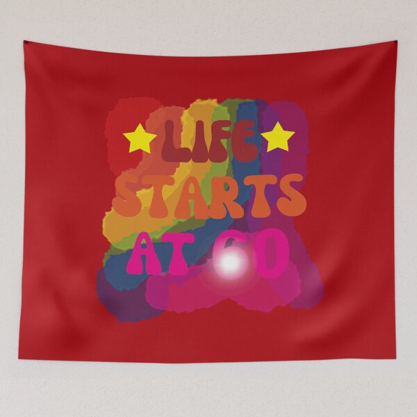 Item preview, Happy 60th Birthday - Life starts at 60  designed and sold by EunsooLee.
