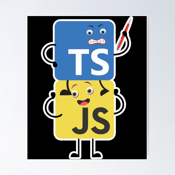 Item preview, Typescript vs. Javascript designed and sold by AlexanThompsonn.