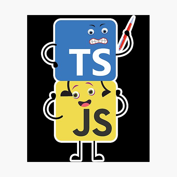 Item preview, Typescript vs. Javascript designed and sold by AlexanThompsonn.