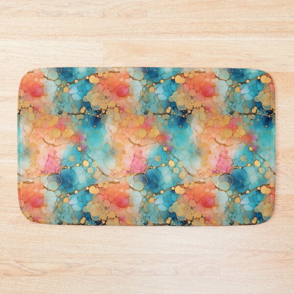 Item preview, Alcohol Ink Painted Colorful Print designed and sold by PaperieJennifer.
