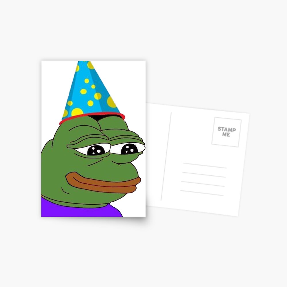 FeelsBirthdayMan Twitch Emote Postcard for Sale by mattysus | Redbubble