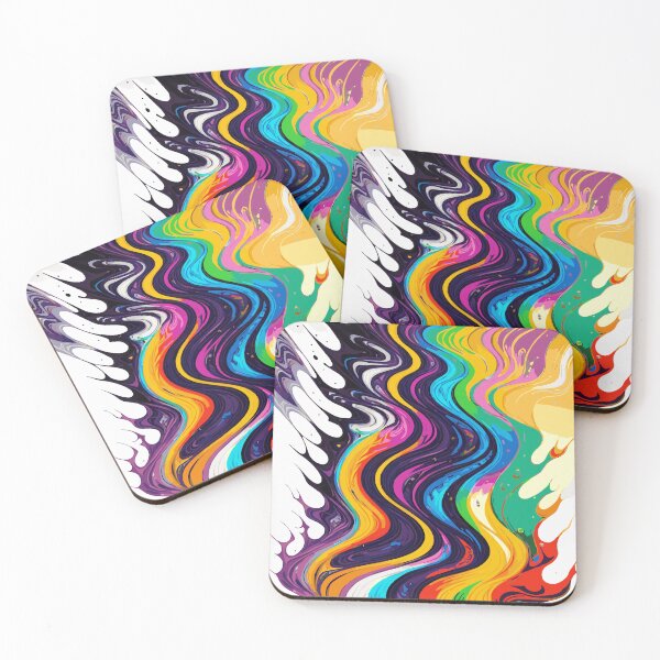Item preview, Rainbow Paint Pour designed and sold by Sarcastic Narwhal.