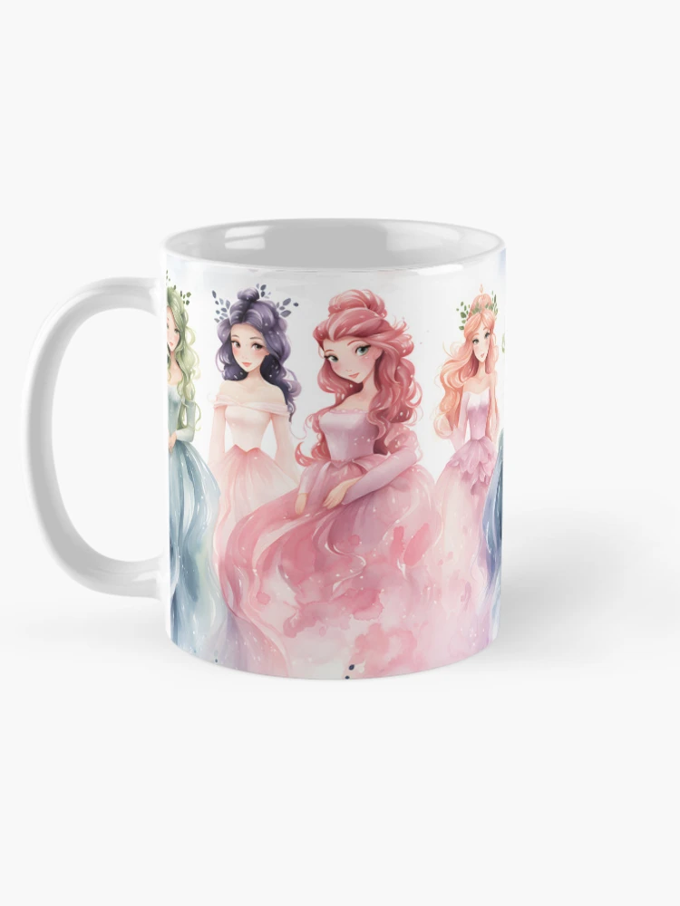 Thumbnail 5 of 6, Coffee Mug, Princesses Pattern 19 designed and sold by DigitalPatternx.