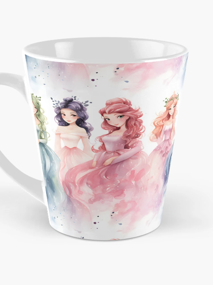 Thumbnail 3 of 4, Coffee Mug, Princesses Pattern 19 designed and sold by DigitalPatternx.