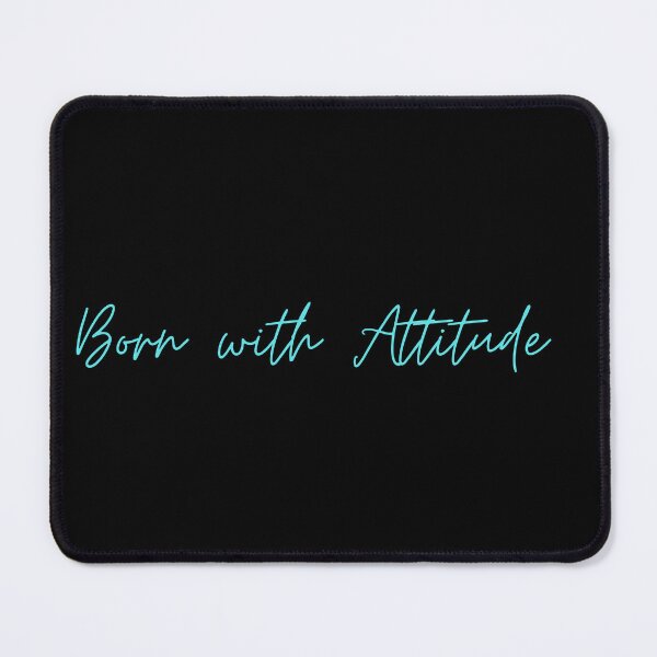 Item preview, Born with attitude thin font designed and sold by LoveDaisyShop.
