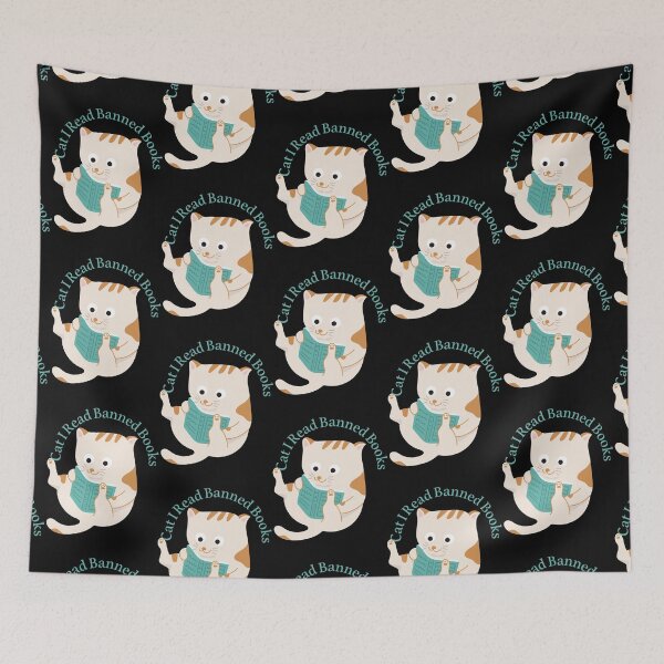 Item preview, Cat I Read Banned Books , week designed and sold by CuTeesShirtse.