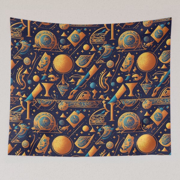 Item preview, Travel through time and space, Egyptian hieroglyphics designed and sold by CoolPixels.
