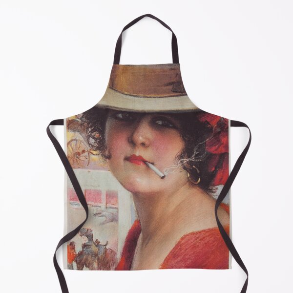 Item preview, Woman smoking a cigarette with a sensual attitude, Gaspar Camps designed and sold by NouveauEra.