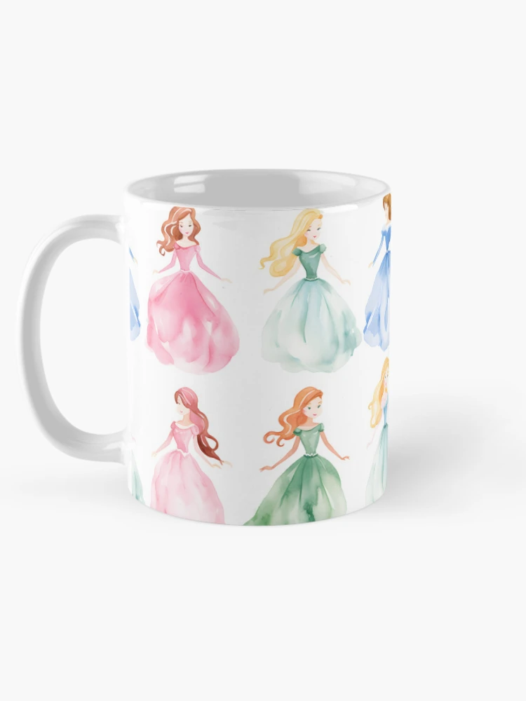 Thumbnail 5 of 6, Coffee Mug, Princesses Pattern 20 designed and sold by DigitalPatternx.