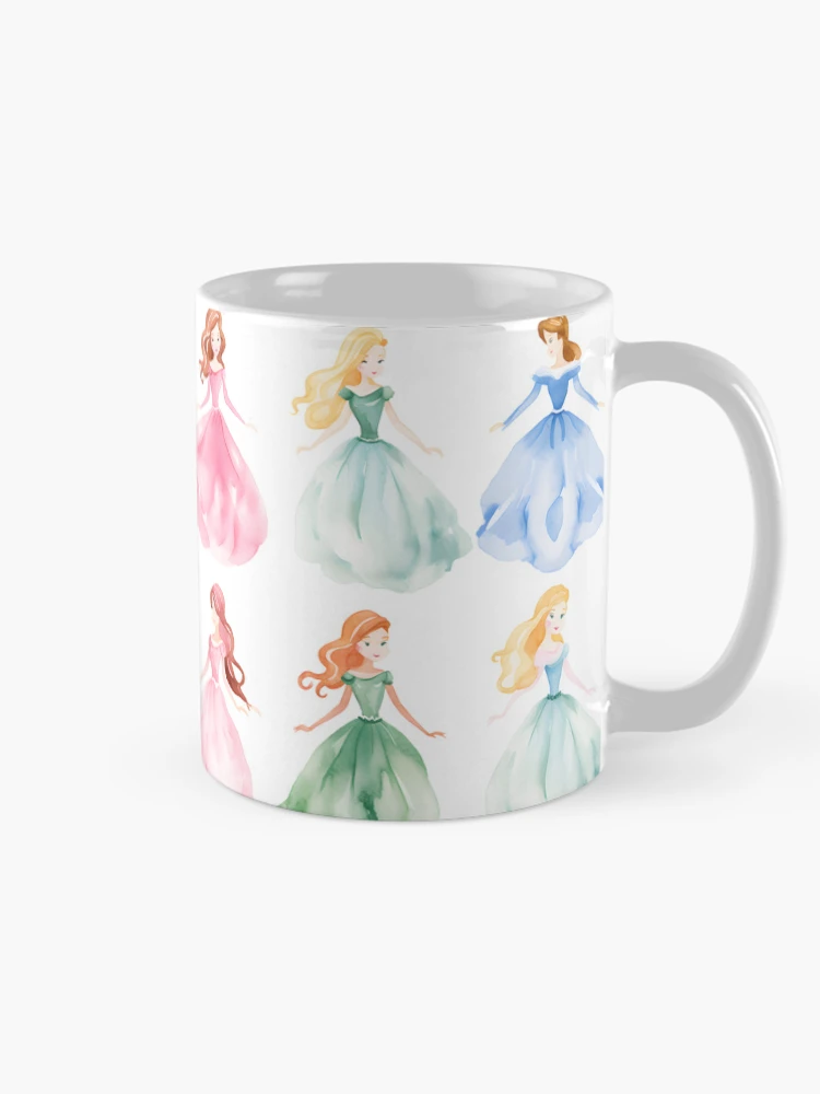 Thumbnail 3 of 6, Coffee Mug, Princesses Pattern 20 designed and sold by DigitalPatternx.