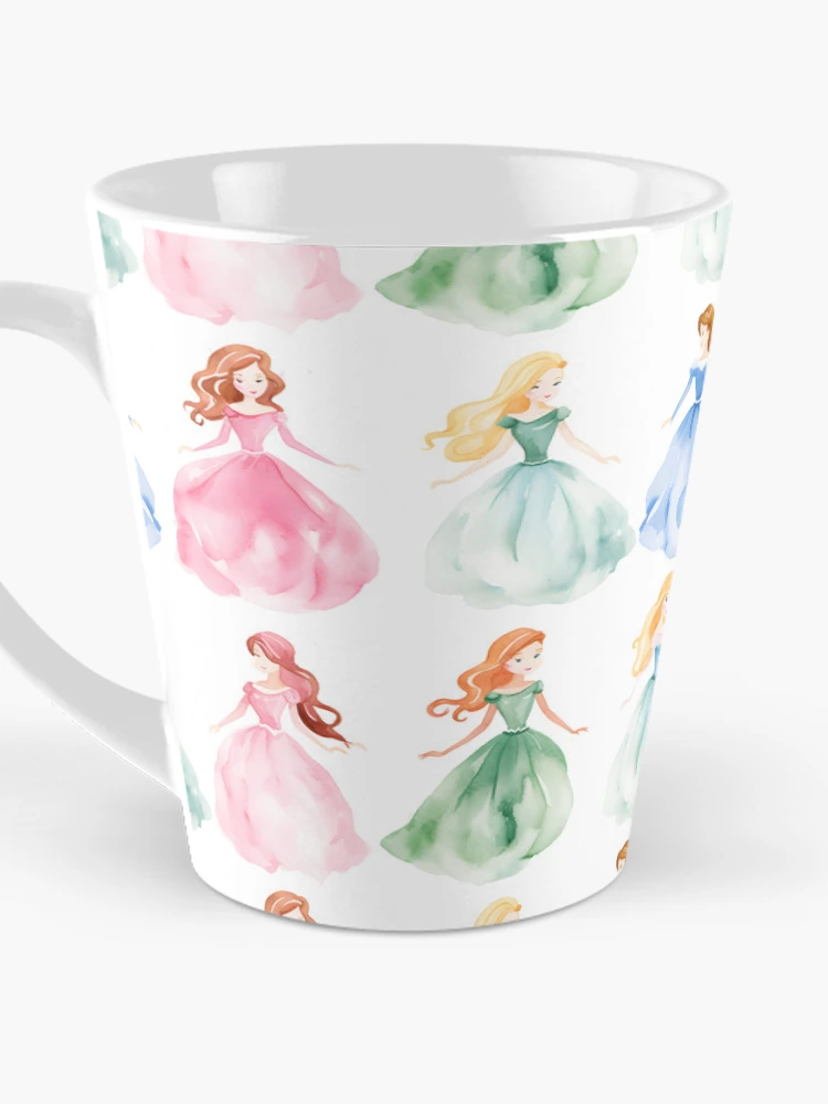 Thumbnail 3 of 4, Coffee Mug, Princesses Pattern 20 designed and sold by DigitalPatternx.