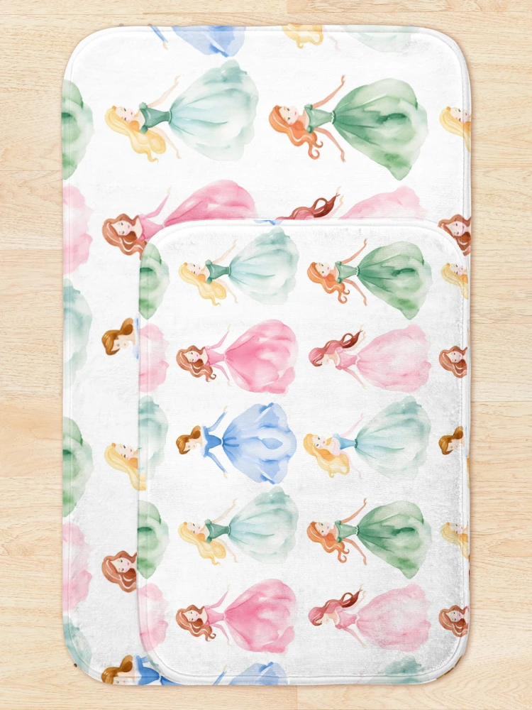 Thumbnail 5 of 6, Bath Mat, Princesses Pattern 20 designed and sold by DigitalPatternx.