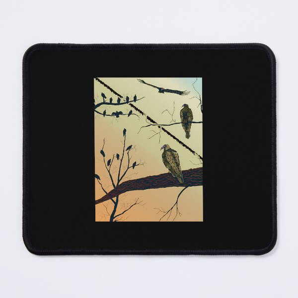 Item preview, Turkey Vultures in Trees - Black Ink with Watercolor Markers Spiral Notebook designed and sold by ruxpgenwq7.