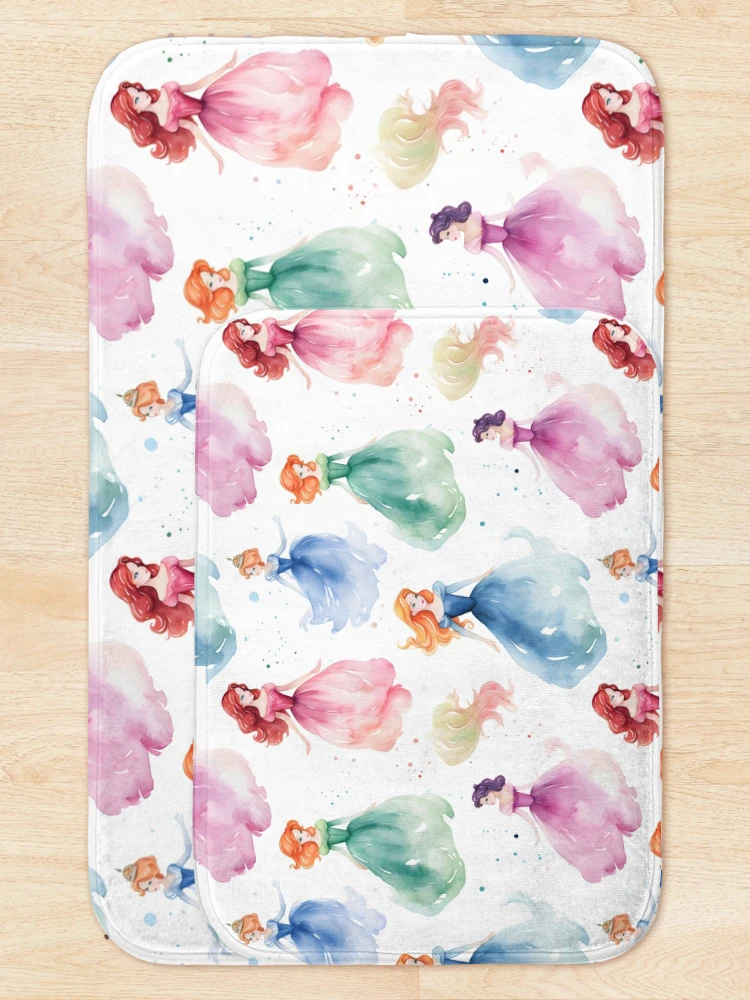 Thumbnail 5 of 6, Bath Mat, Princesses Pattern 21 designed and sold by DigitalPatternx.