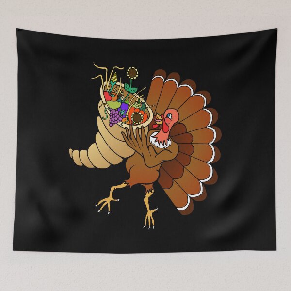 Item preview, Turkey with Cornucopia Harvest Bouquet 	 	 designed and sold by ruxpgenwq7.