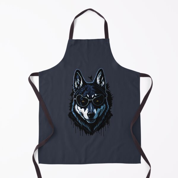 Item preview, Punk Funk Cute Dog Husky With Glasses Design designed and sold by MoxieVibe.