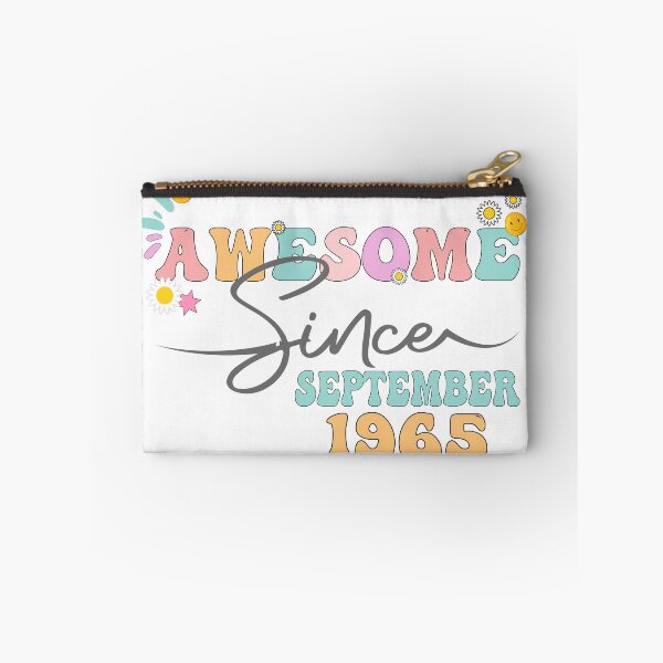 Item preview, Awesome Since September 1965 | Made In 1965 | Retro Groovy Birthday designed and sold by  OKINTA.