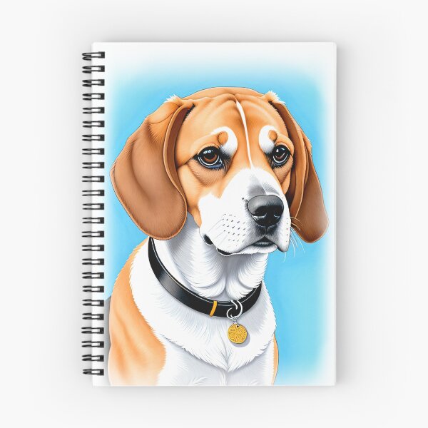 Item preview, Watercolor Beagle Dog Portrait Art Print designed and sold by Stoneheim.