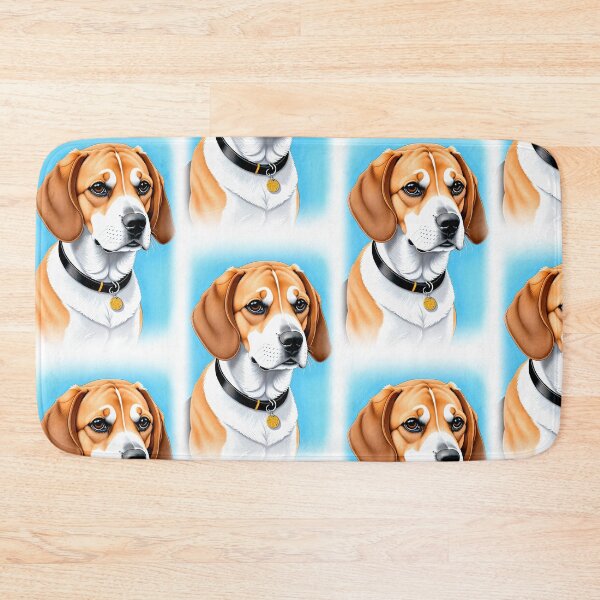 Item preview, Watercolor Beagle Dog Portrait Art Print designed and sold by Stoneheim.