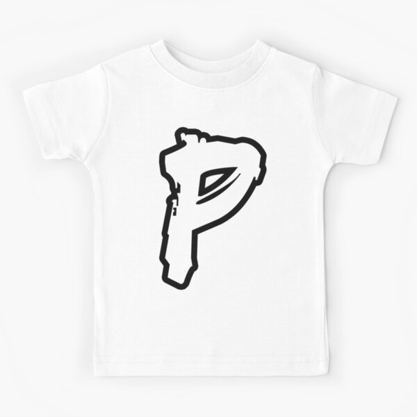 Item preview, P BRUSH STYLE CAPITAL LETTER INITIAL T-SHIRT MODERN MINIMALIST FONT LOGO TYPEFACE LETTERING TYPOGRAPHY MONOGRAM TEE designed and sold by prezziefactory.