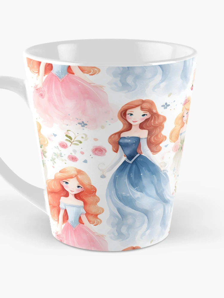Thumbnail 3 of 4, Coffee Mug, Princesses Pattern 22 designed and sold by DigitalPatternx.