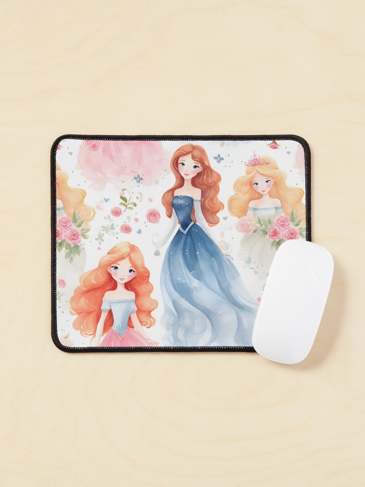 Thumbnail 1 of 5, Mouse Pad, Princesses Pattern 22 designed and sold by DigitalPatternx.